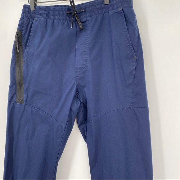 American Eagle Outfitters Flex Navy Blue Black Drawstring Moisture-wick Joggers - Picture 5 of 12